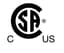 CSA certification mark, certified for Canada and the United States
